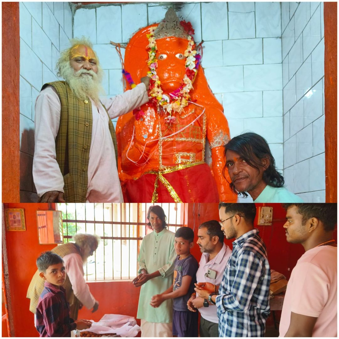 दुल्लापुर बाजार में हनुमान जन्मोत्सव पर भव्य भंडारा, श्रद्धालुओं की उमड़ी भीड़