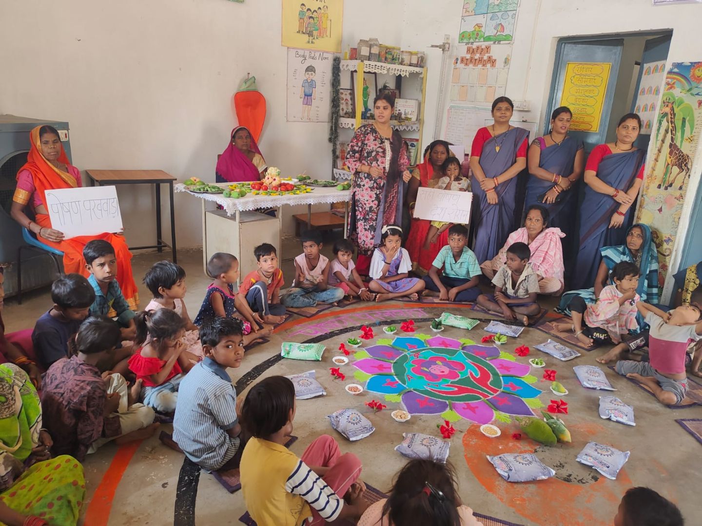 पोषण पखवाड़ा अंतर्गत ईसीसीई गतिविधियां एवं जागरुकता सत्र का किया गया आयोजन